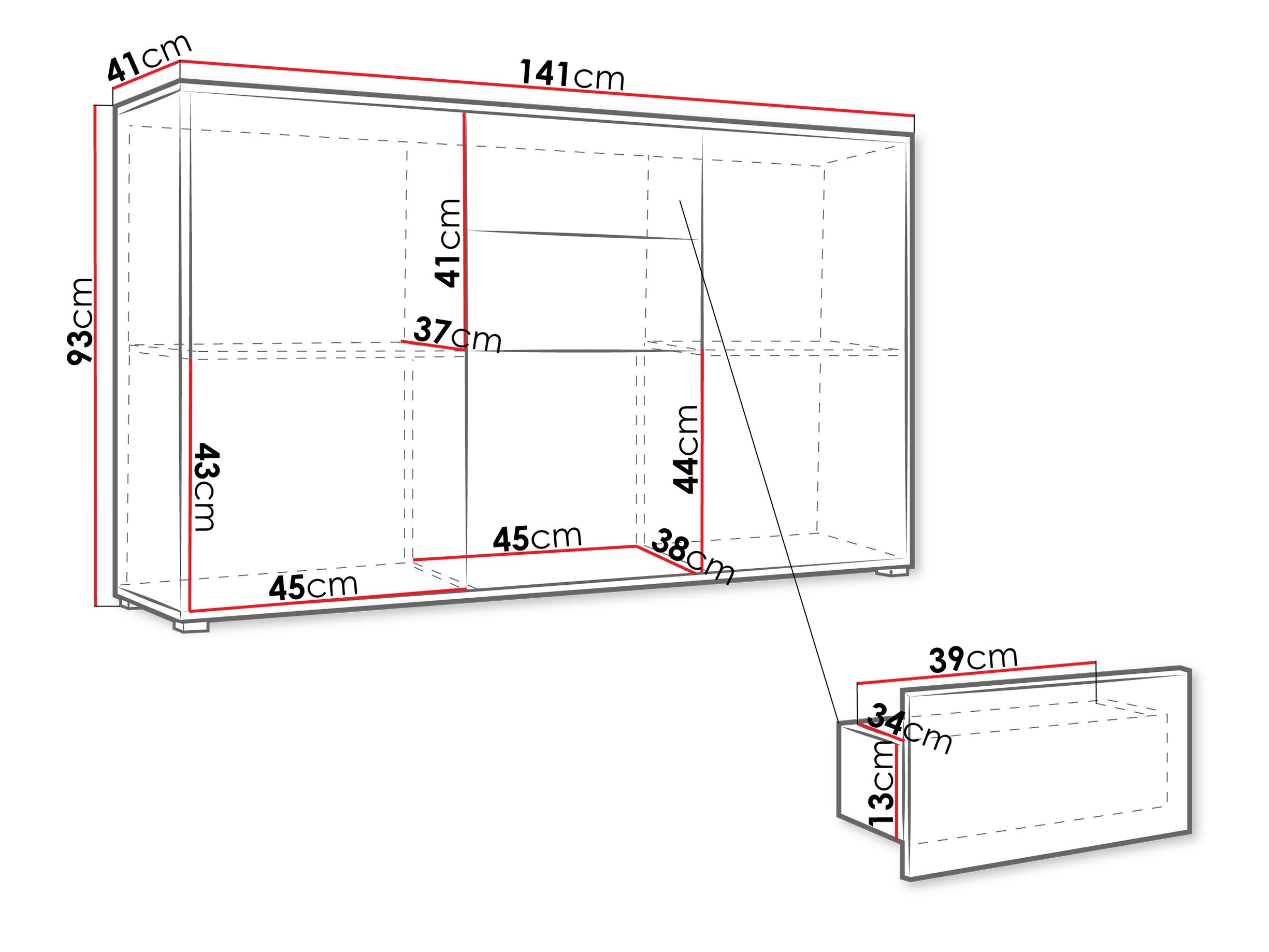 Kommode Comfivo Tutela (Egetræ)