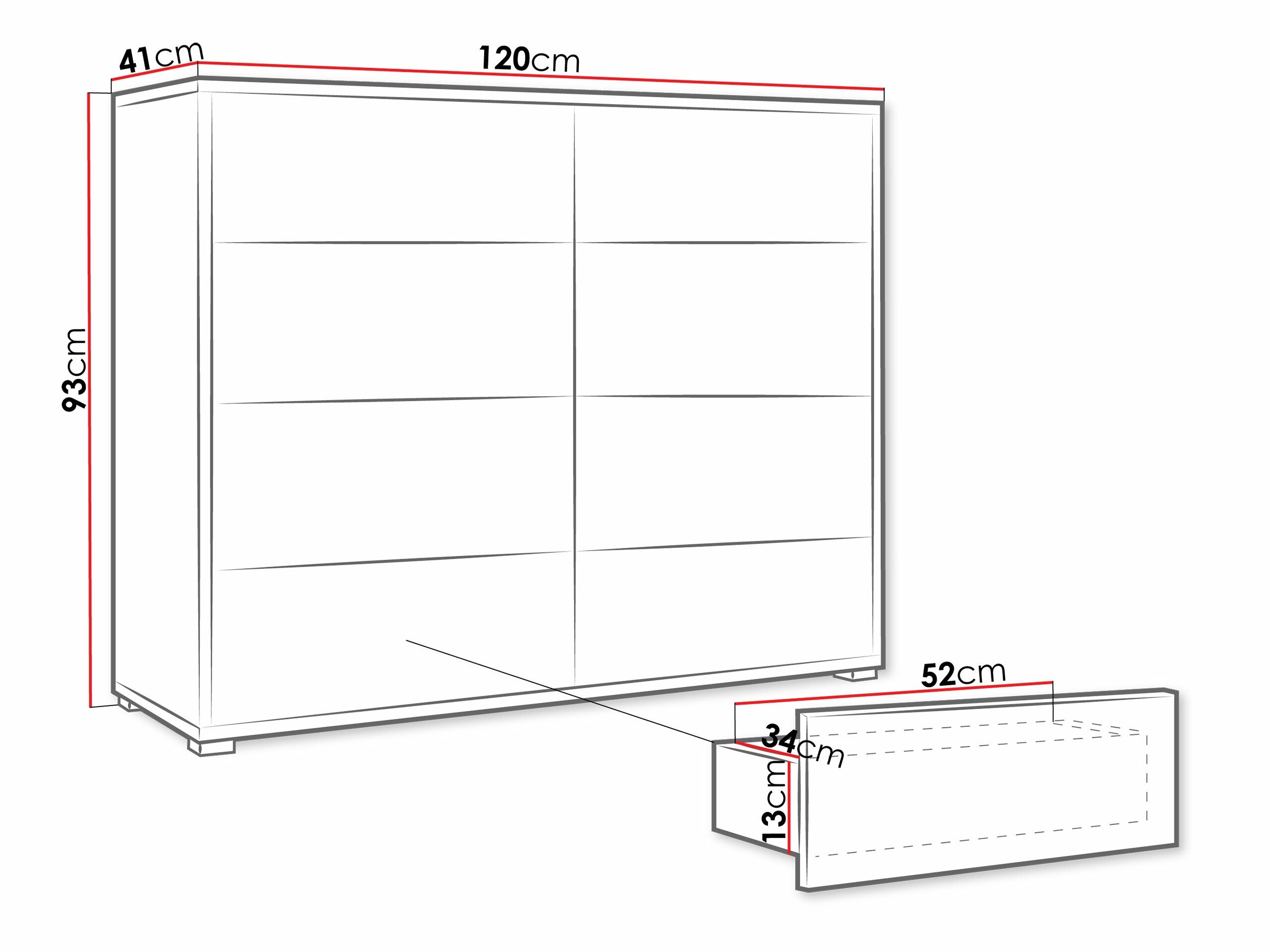 Kommode Comfivo Tutela III (Hvid)