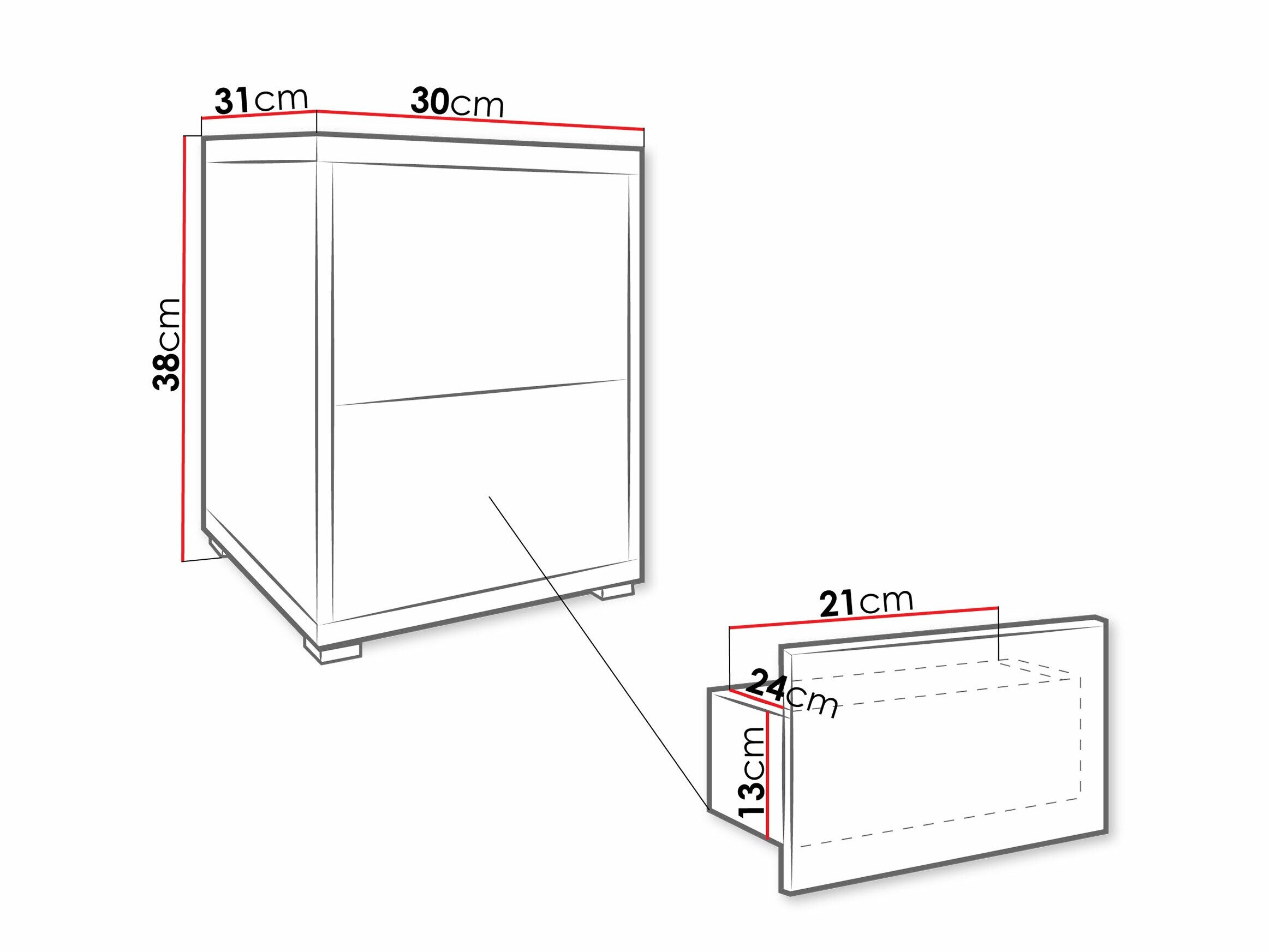 Sengebord Comfivo Tutela (Kashmir)