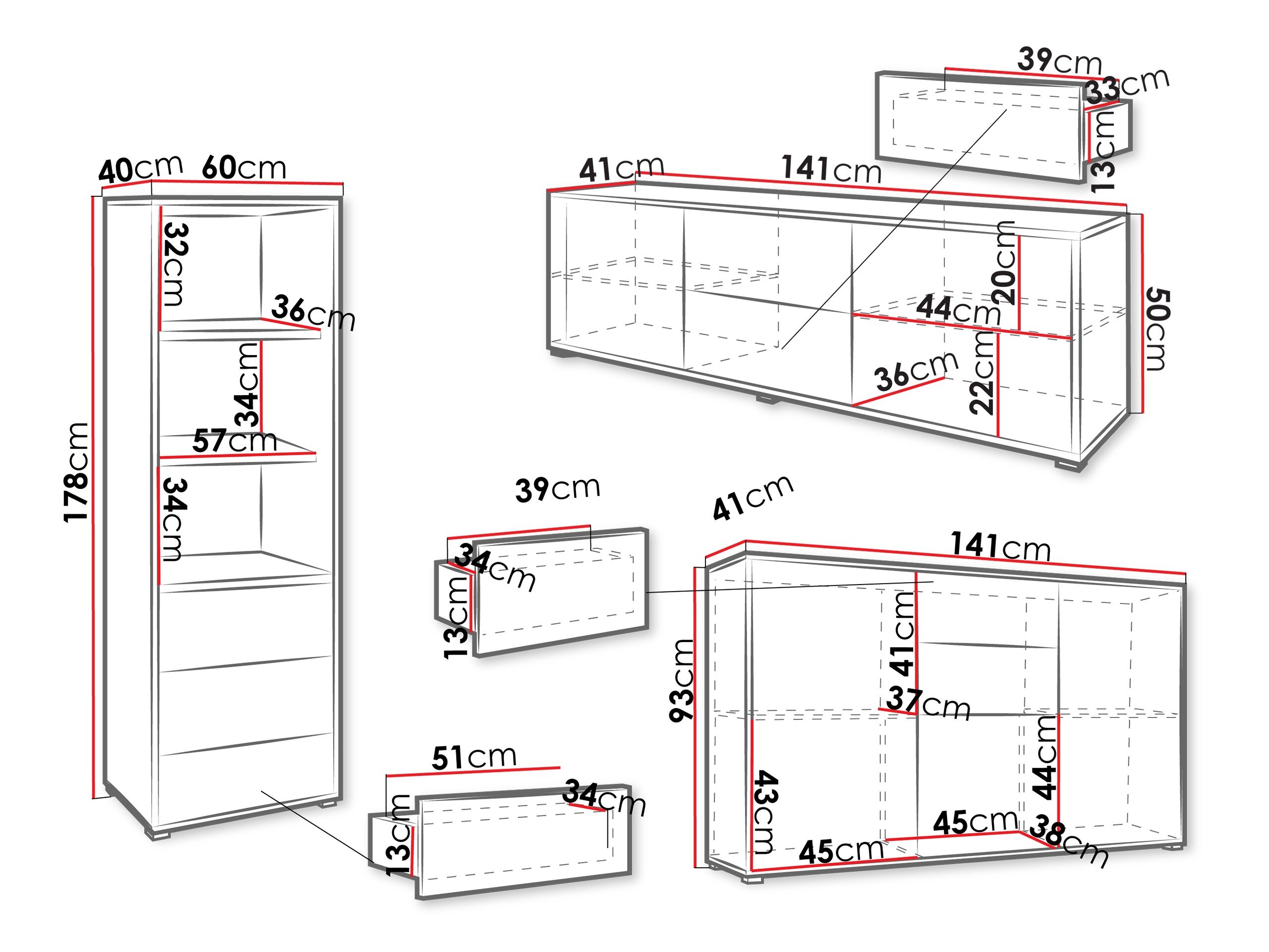 Stuemøbelsæt Comfivo Fersoe 110 (Egetræ)
