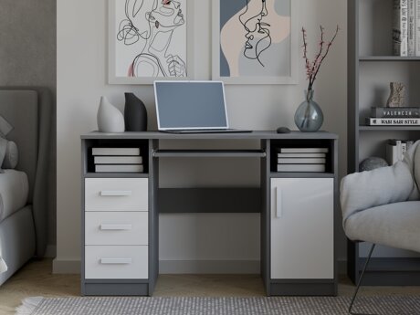 Kirjutuslaud Mandeville 330 (Antratsiit + Valge)
