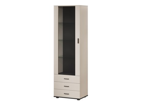 Boekenkast Tornola 102 (Kasjmier + Zwart)