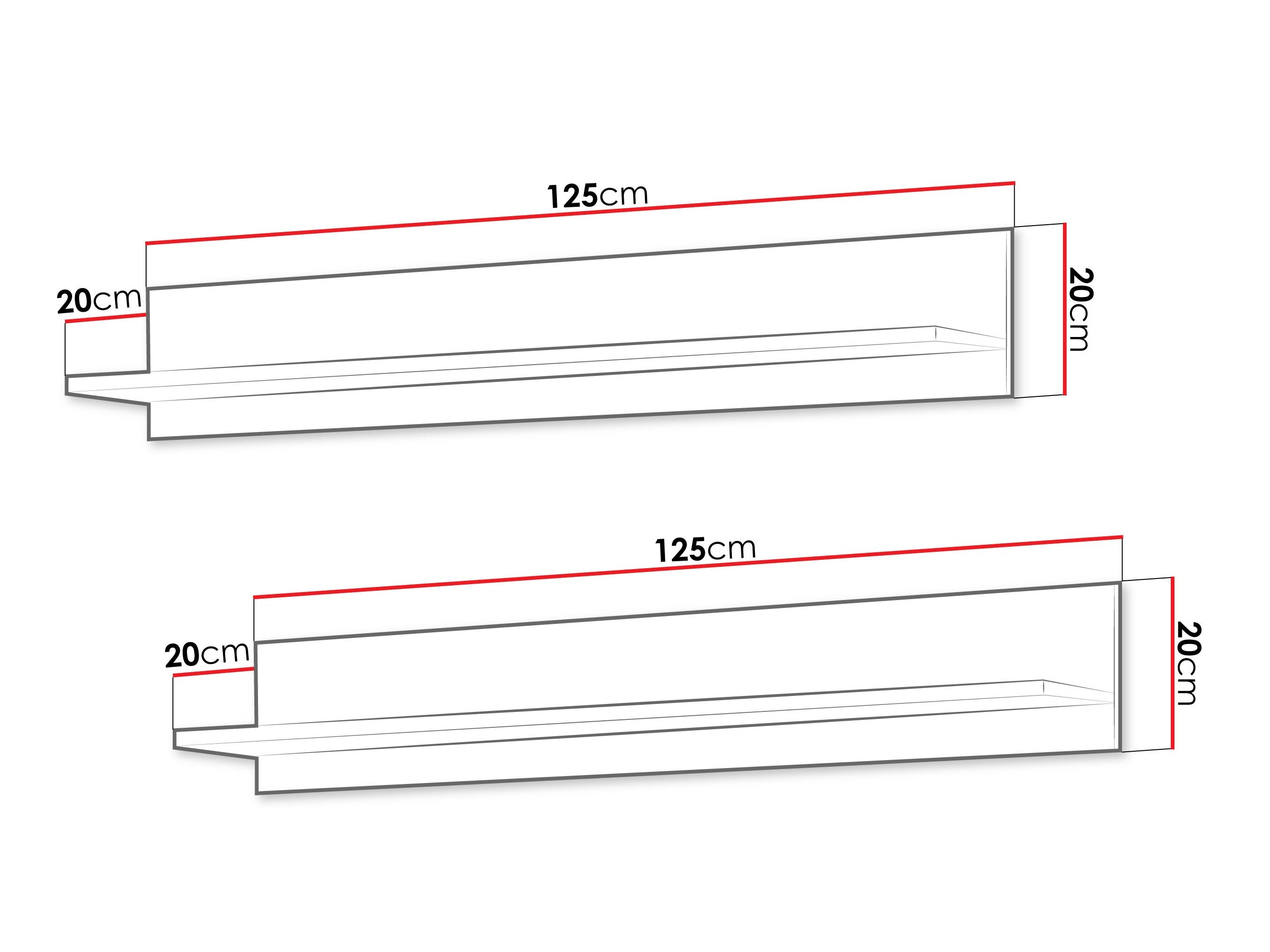 Set wandplanken Tornola 104 (Kasjmier + Zwart)