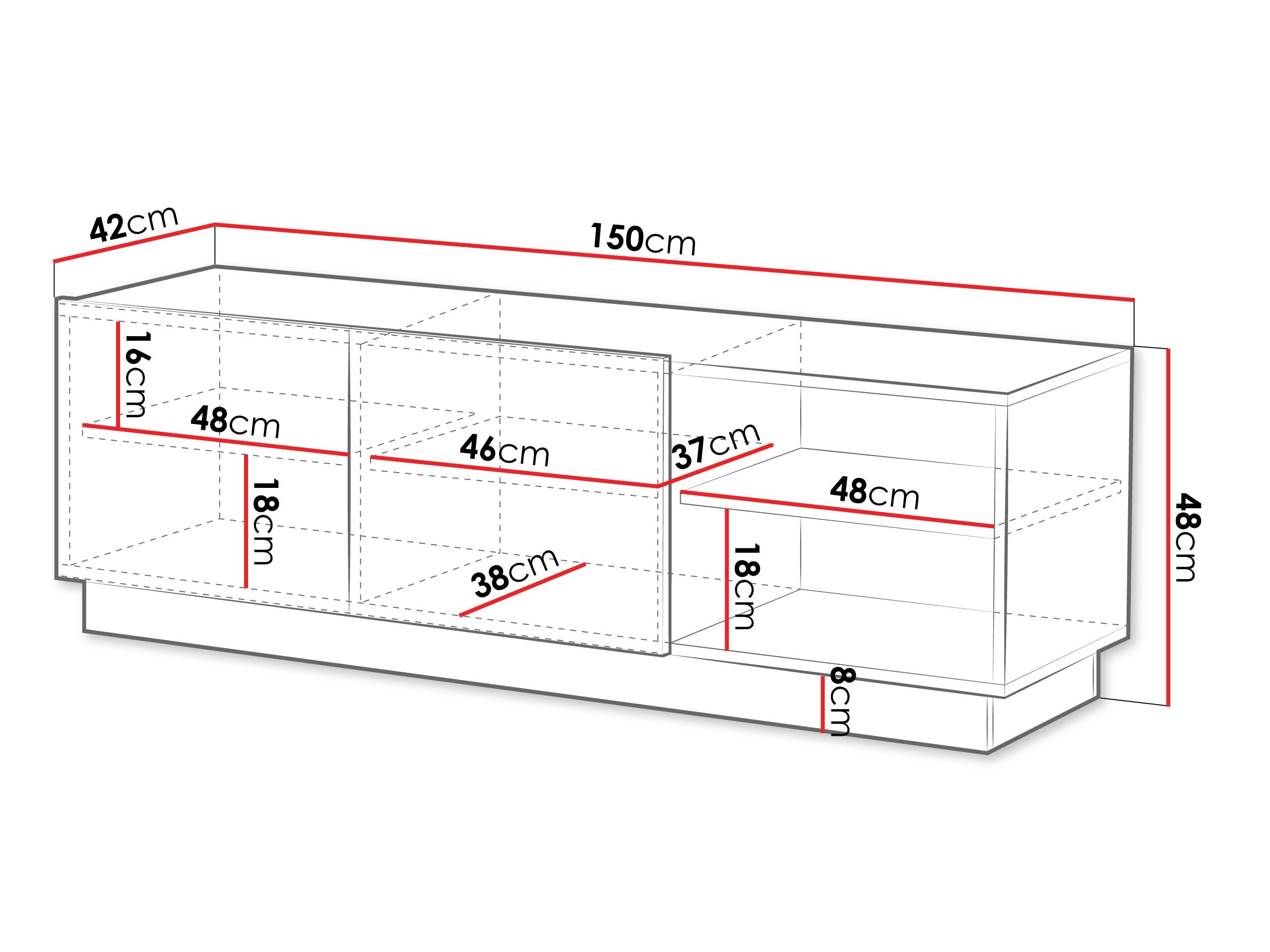 TV-bord Lingua (Kashmir)