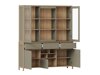 Boekenkast Fermaru 100 (Stoffig groen + Eiken)