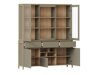 Boekenkast Fermaru 100 (Stoffig groen + Eiken)