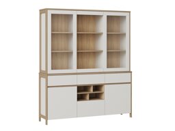Boekenkast Fermaru 100 (Wit + Eiken)