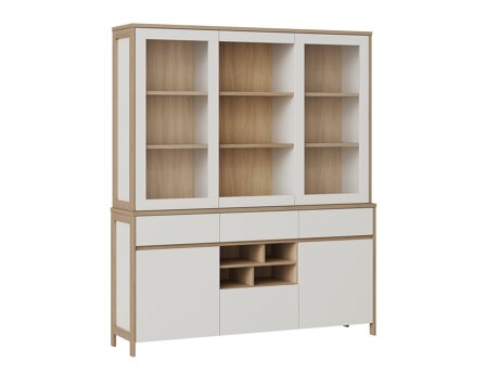 Boekenkast Fermaru 100 (Wit + Eiken)