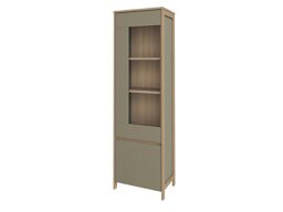 Boekenkast Fermaru 101 (Stoffig groen + Eiken)