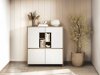 Dressoir Fermaru 106 (Wit + Eiken)