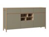 Ladekast Fermaru 104 (Stoffig groen + Eiken)