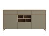 Ladekast Fermaru 104 (Stoffig groen + Eiken)