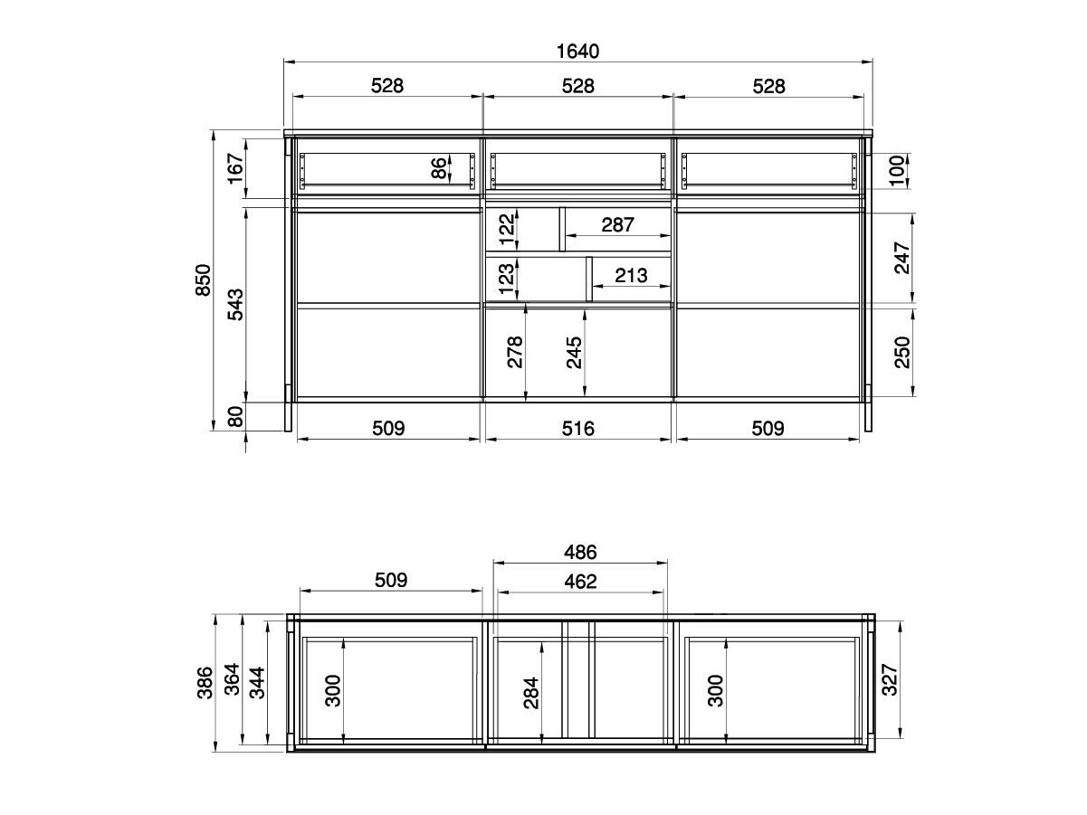 Ladekast Fermaru 104 (Wit + Eiken)