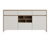 Ladekast Fermaru 104 (Wit + Eiken)
