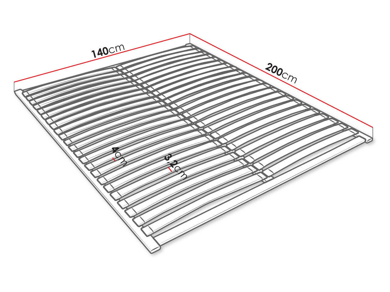 Lameller til sengen Dayton 117