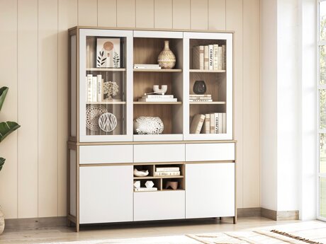 Regal Fermaru 100 (Bela + Hrast)