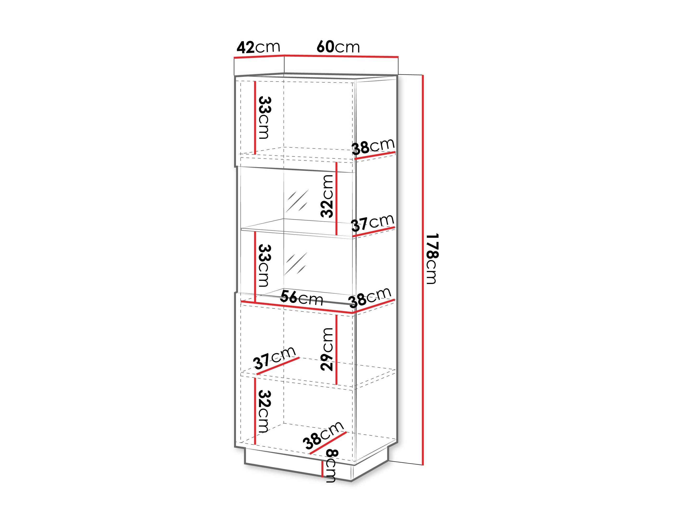 Reol Lingua I (Sort)