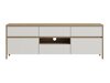 TV-bord Fermaru 102 (Hvid + Egetræ)