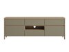 TV-bord Fermaru 102 (Støvet grøn + Egetræ)