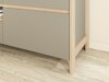 TV-bord Fermaru 102 (Støvet grøn + Egetræ)