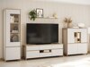 TV-meubel Fermaru 102 (Wit + Eiken)