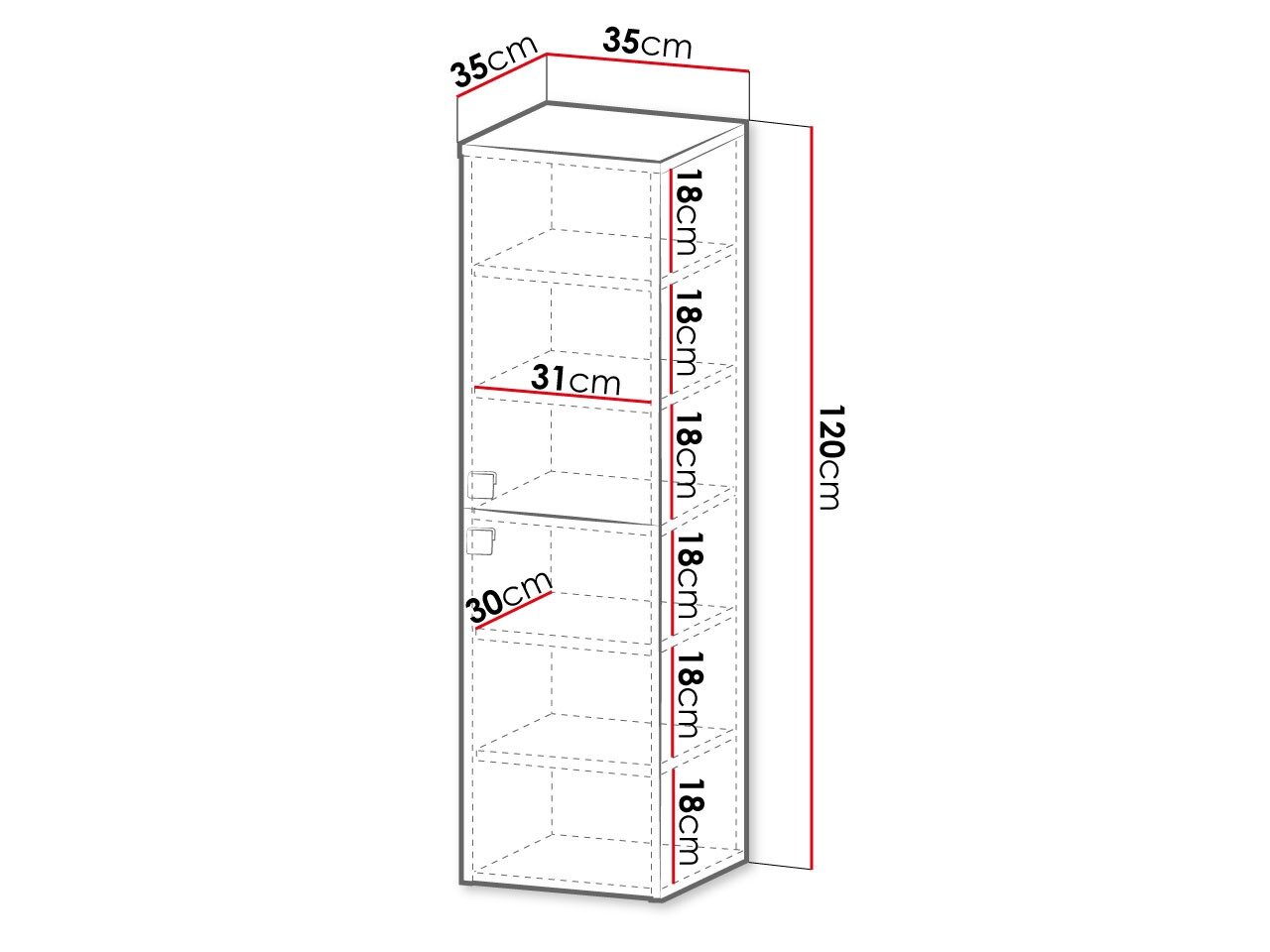 Vægmonteret badeværelsesskab Orlvera 100 (Lysebrun)