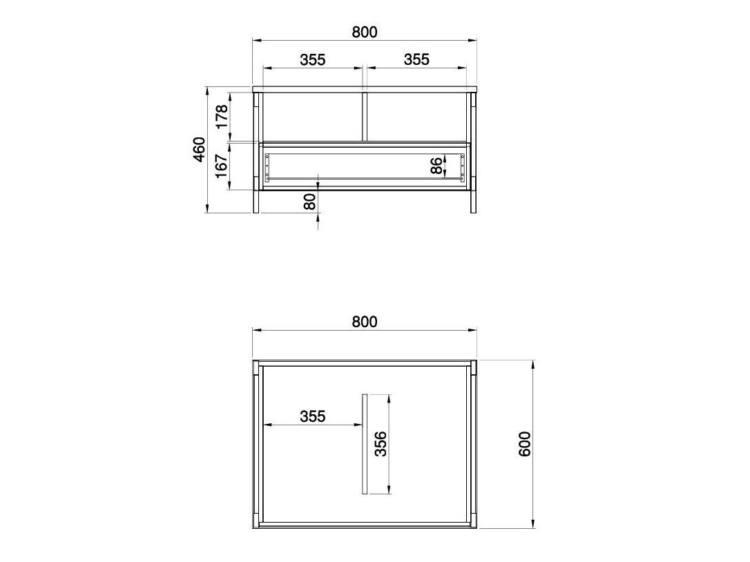 Salontafel Fermaru 107 (Wit + Eiken)