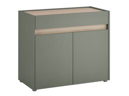 Ladekast Elbsori 110 (Groen + Eiken)
