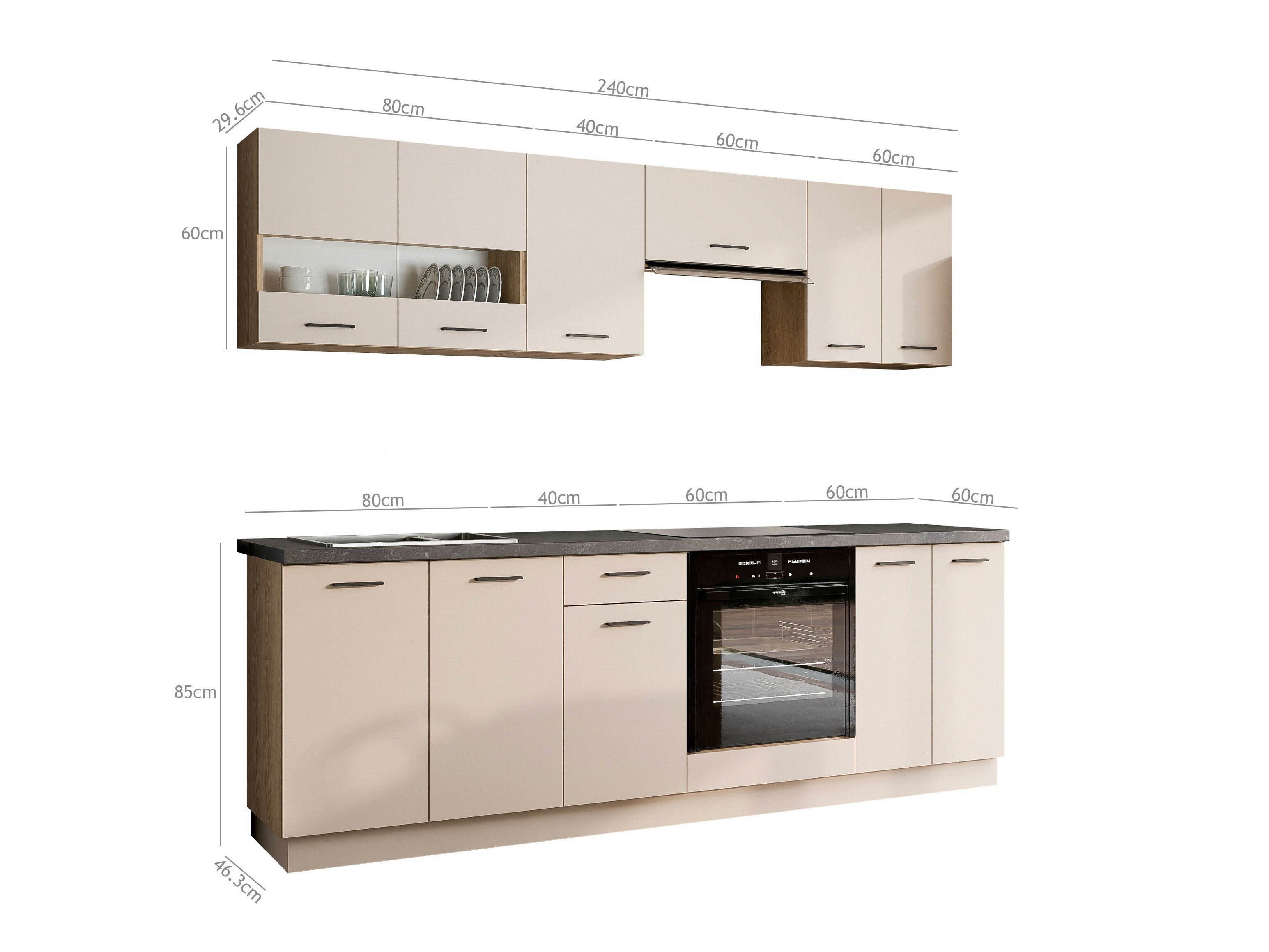 Modulkøkkensæt Ati Cashmere 131