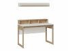 Skrivebord Fermaru 115 (Hvid + Egetræ)