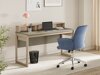 Skrivebord Fermaru 115 (Støvet grøn + Egetræ)