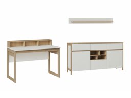 Thuiskantoorset Fermaru 116 (Wit + Eiken)
