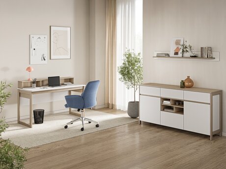 Thuiskantoorset Fermaru 116 (Wit + Eiken)