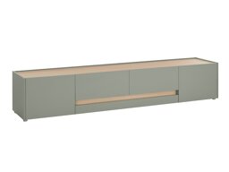 Meuble TV Elbsori 116 (Vert + Chêne)