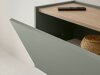 TV-bord Elbsori 108 (Grøn + Egetræ)