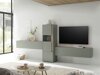 TV-bord Elbsori 108 (Grøn + Egetræ)