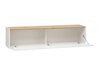 TV-bord Elbsori 108 (Hvid + Wotan eg)