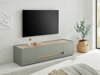 TV-bord Elbsori 115 (Grøn + Egetræ)