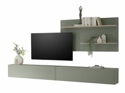 Conjunto para sala de estar Elbsori 120 (Verde + Carvalho)
