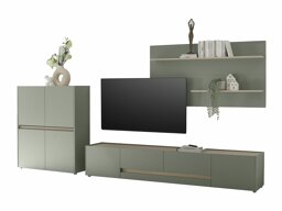 Set za dnevnu sobu Elbsori 127 (Zelena + Hrast)