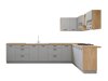 Modulinis virtuvės komplektas Ati Grey 133