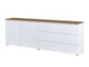 Kommoden Baletu 107 (Weiss + Eichenholzoptik)