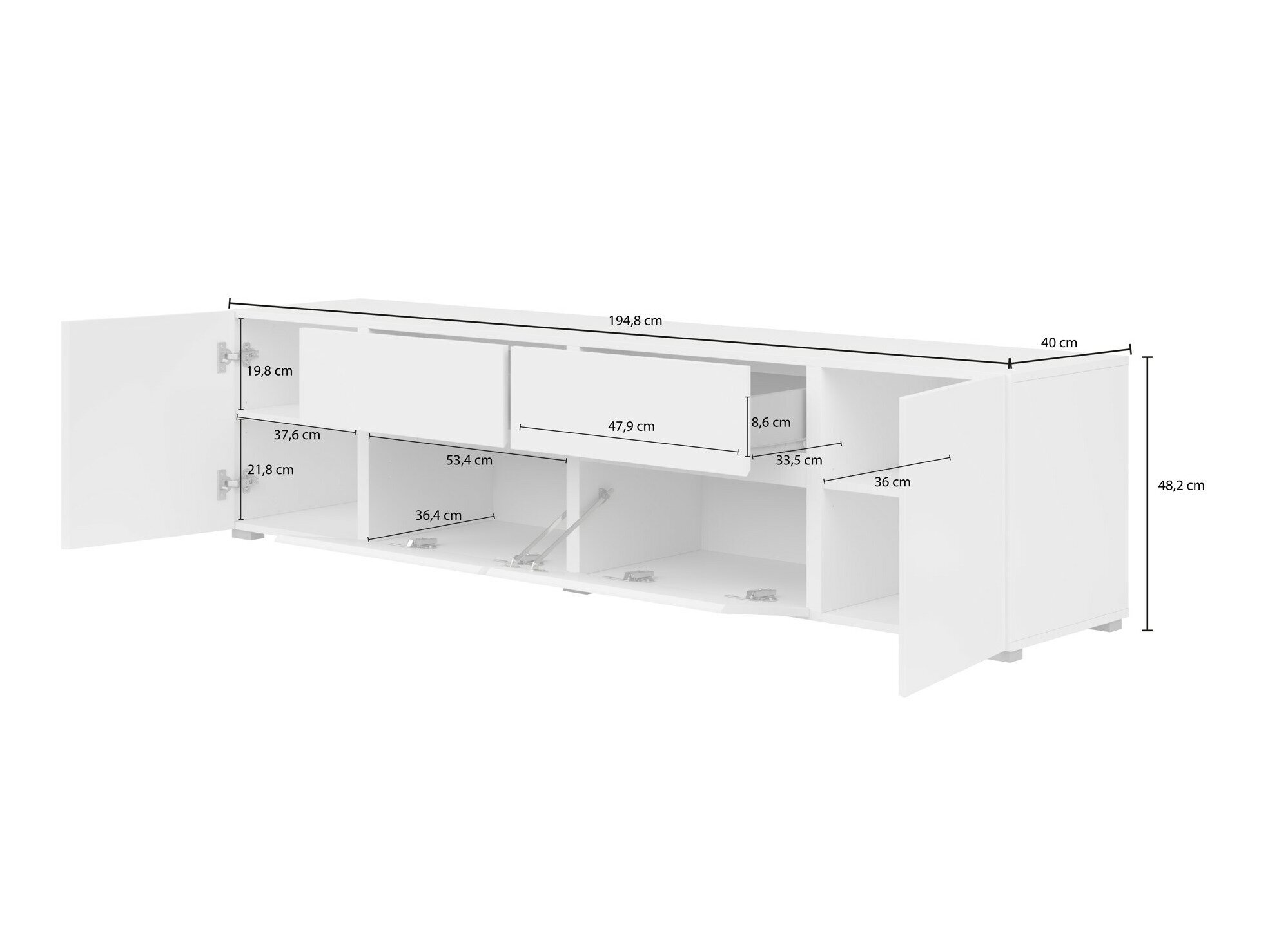 Stuemøbelsæt Elbleve 104 (Hvid)
