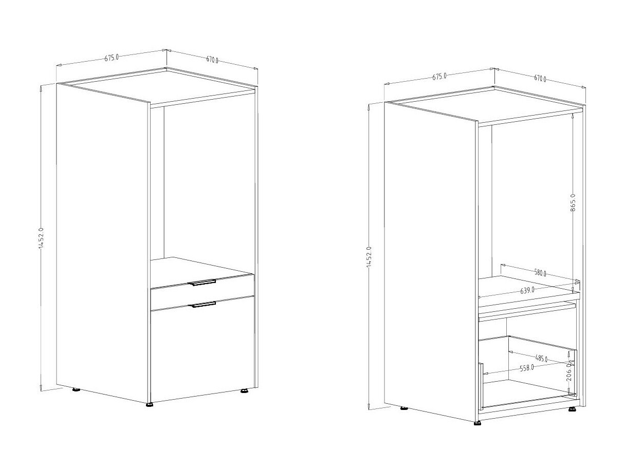 Reol til badeværelse Austin 376 (Hvid)