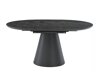 Tafel Detroit 920 (Grijs marmer + Zwart)