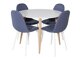 Eetkamerset Dallas 291 (Blauw + Wit)