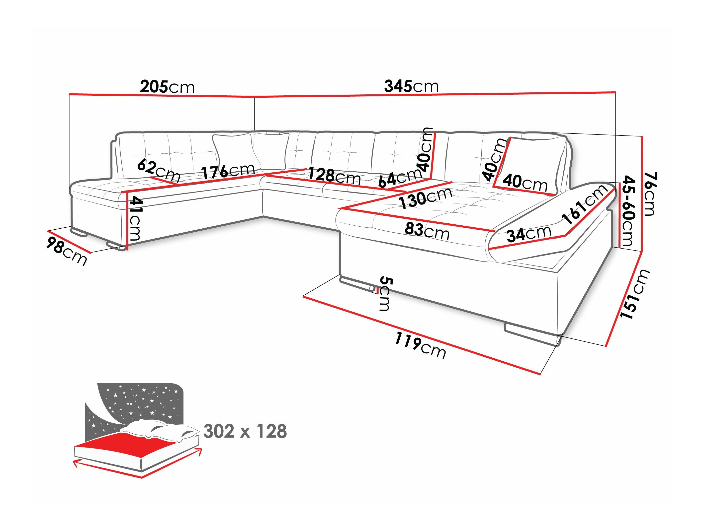 Hjørnesofa Comfivo Tilia (Lux 06 + Lux 05)