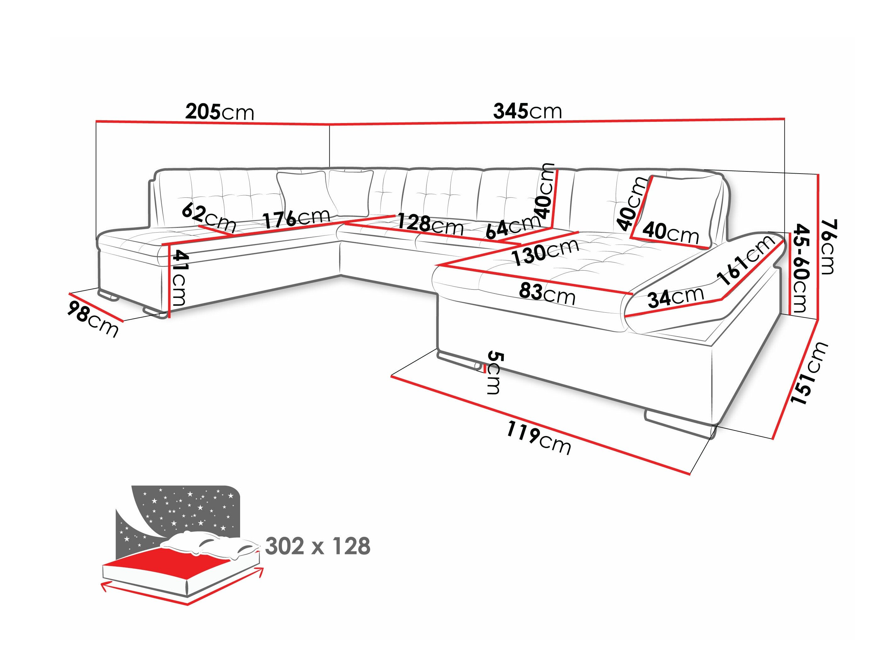 Hjørnesofa Comfivo Tilia (Manila 16 + Manila 18)