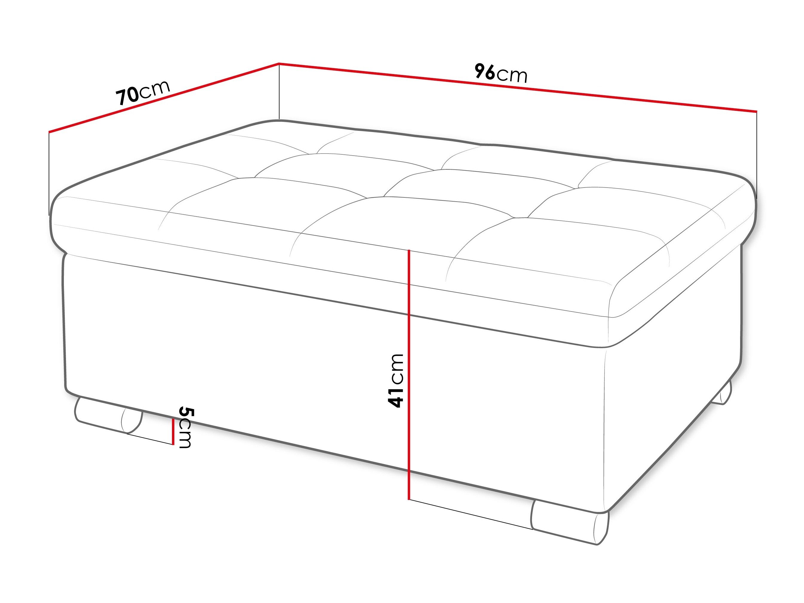 Polstret bænk Comfivo Gemma I (Lux 03)