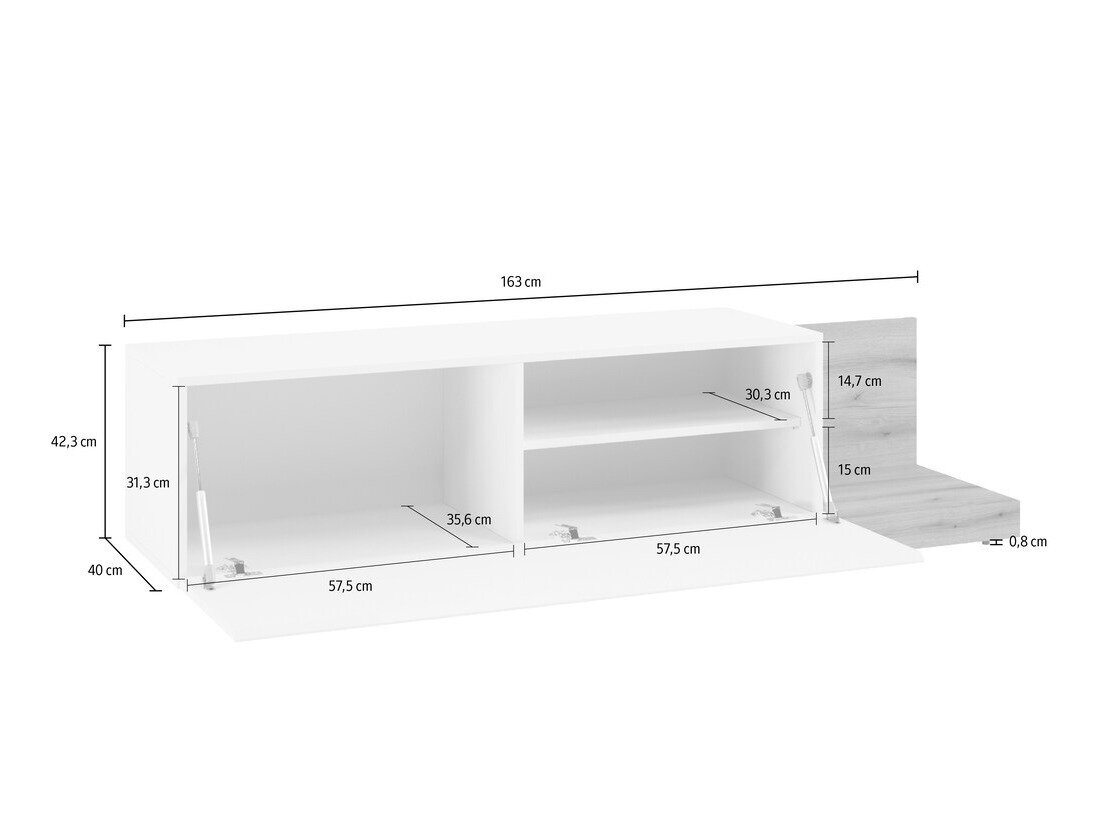 TV-meubel Ontario 244 (Wit)